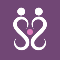 Hypnobirthing Logo zeigt ein Elternpaar mit Baby
